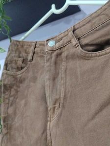Brown Straight Leg Jeans