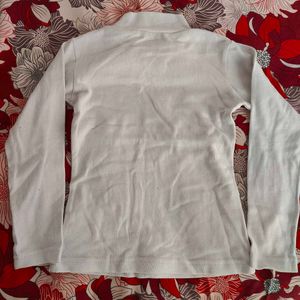 White Turtleneck Top