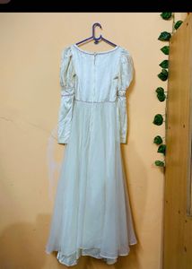 Vintage-Inspired White Gown