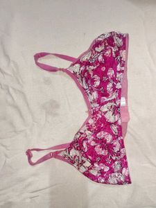Floral Print Bra