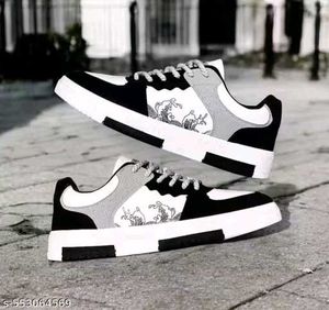 Stylish Black &amp; White Sneakers