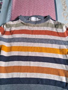 Striped Knit Pullover