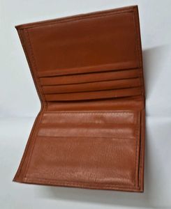 Unisex Brown Leather Wallet