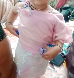 Pink Sequin Party Dress