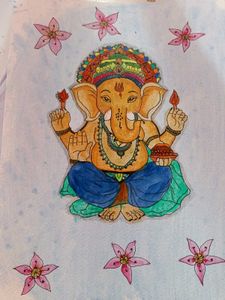 Ganpati Ji Painting 🖌️🎨 A4 Size,
