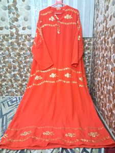 Elegant Embroidered kaftan abaya