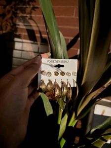 Golden Hoops And Studs