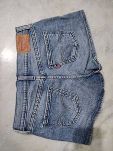 Levis Denim Embroidery Shorts