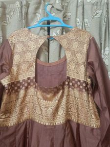 Beautiful Brown Anarkali Dress