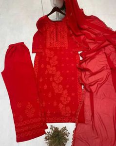 Red Kurta Set &amp; Dupatta