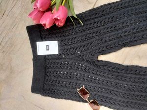 Crochet Beachy Vibe Flare Pants With Waistband