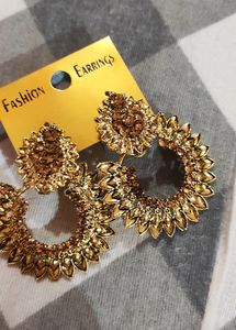 Golden Stone Earring Price