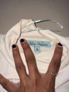 Beige Bodyfit Top
