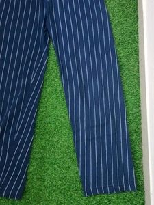 Dark Blue Striped Plazo Pants.