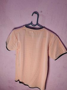 Peach Striped T-Shirt