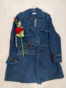 Dashing Denim Trench Coat