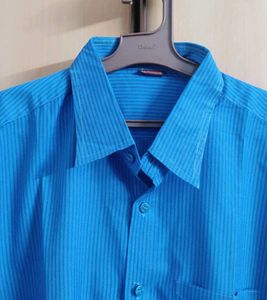 Blue Striped Formal Shirt