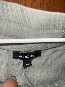 Olive Green Casual Pants