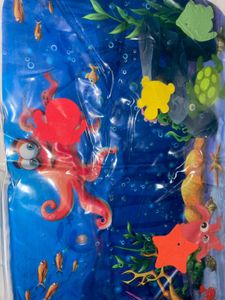 Baby Tummy Time Water And Air Mat With Toys Inside