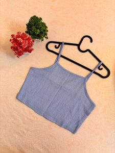 ✨ Urbanic Blue Cropped Cami Top - Size M ✨