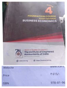 CA Foundation Module, PW  Books Edition Jan 2025