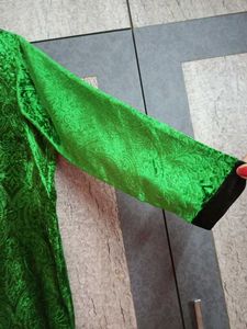 Elegant Green Velvet Kurta