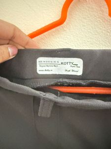 Black Straight Leg Trousers