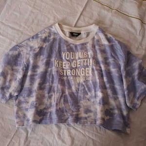 Tie-dye Graphic Crop Tee