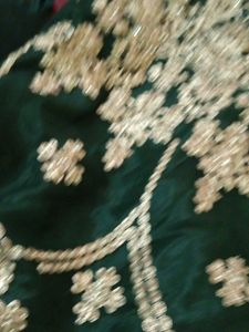 Green Beautiful Dress Only One Time Wear
