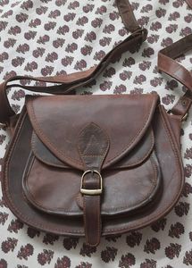 Real Leather Sling Bag