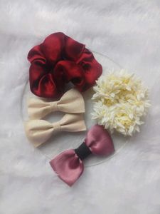 💖🍨Pink-Red Pallate HAIR accessories Combo🍨💖