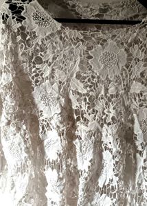 Lace Embroidery Cape Top