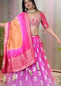 Double Colour Lehenga