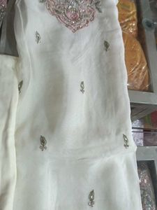 Elegant White Embroidered Salwar Kameez