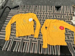 combo of Yellow Long Sleeve Top
