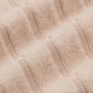 Ribbed Long Sleeve Beige Top