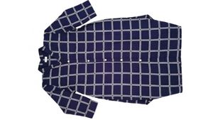 Blue Checked Casual Kurta