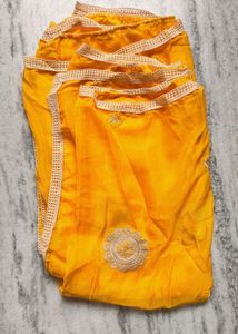 Yellow Embroidered Dupatta