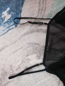 Black Lace long Cami Top