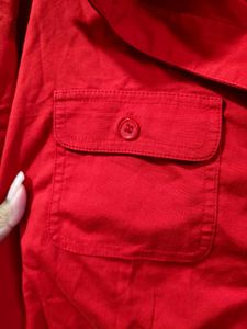 Imported Red Button Down Shirt