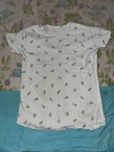 Printed White T-Shirt