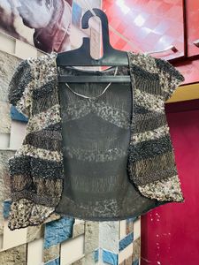 Sequin Embellished Bolero Jacket