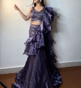 Fish Cut Ruffle Lehenga Choli