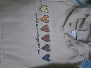 Women Hoodie With Heart Prints