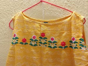 Yellow Embroidered Kurta