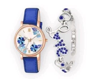 BUTTERFLY DESIGN WATCH & BRACELET COMBO