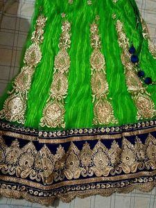 Green Embellished Dupatta