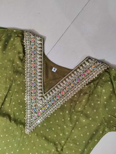 Elegant Olive Green Kurta Set