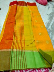 Elegant Mango Yellow 🟡 Colour Saree
