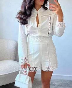 White Lace Two-Piece Set